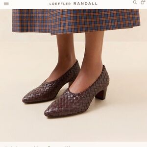Loeffler Randall Maeve Espresso Woven Pump